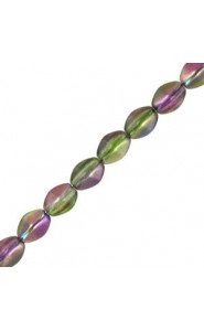 Czech Pinch beads 5x3mm Crystal magic orchid 00030/95000
